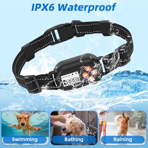 TTPet GPS Wireless Dog Fence, Electric Pet Fence System, IPX6 Waterproof Collar, Beep Vibration Shock Correction, for Dogs...