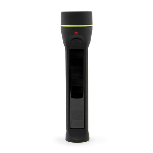 HYBRIDLIGHT Journey 1000 Solar LED Waterproof Flashlight with Micro USB Port, Black