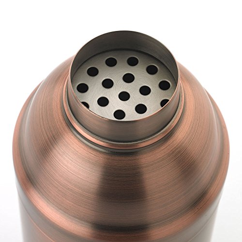 Barfly Cocktail Shaker, 24oz (700 ml), Antique Copper,M37039ACP