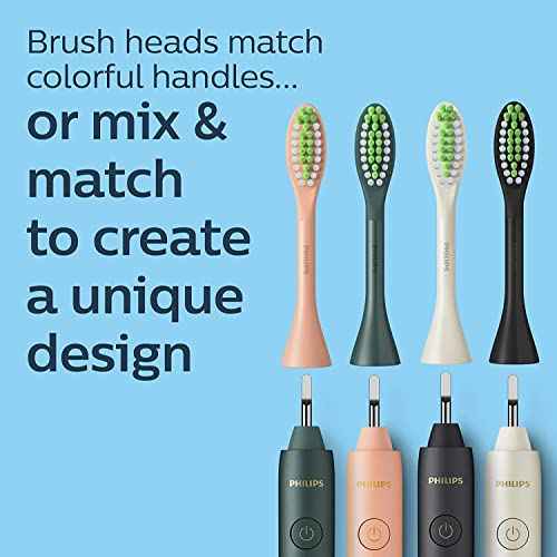 Philips One by Sonicare 2pk Brush Heads, Black BH1022/06