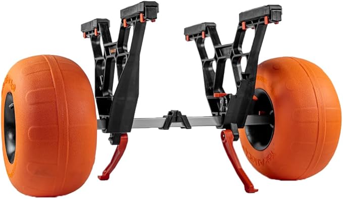 YakAttack Kayak Carts with Adjustable Frame & Wheel Options | All-Terrain, Sand & Solid Tire Variations | Durable Folding ...