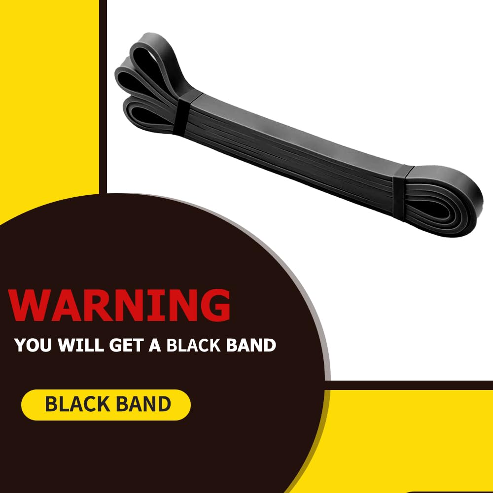 ROSAPOAR Resistance Band Pull up Band Fitness Exercise Bands Natural Latex for Workout Body Stretch Powerlifting Band Fitness Sport Training at Home/The Gym - Black