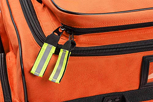 Scherber Fully Stocked First Responder Ultimate Professional EMT/EMS Trauma Kit | HSA/FSA Approved | w/10+ Compartments, Z...