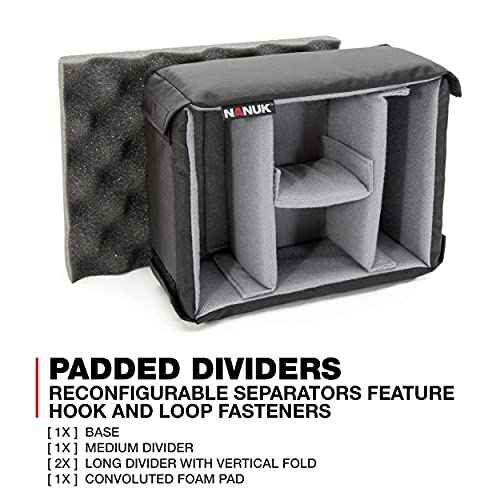 NANUK Small Series 905 Lightweight NK-7 Resin Waterproof Protective Case with Padded Dividers for Point & Shoot Camera or Binoculars, Black