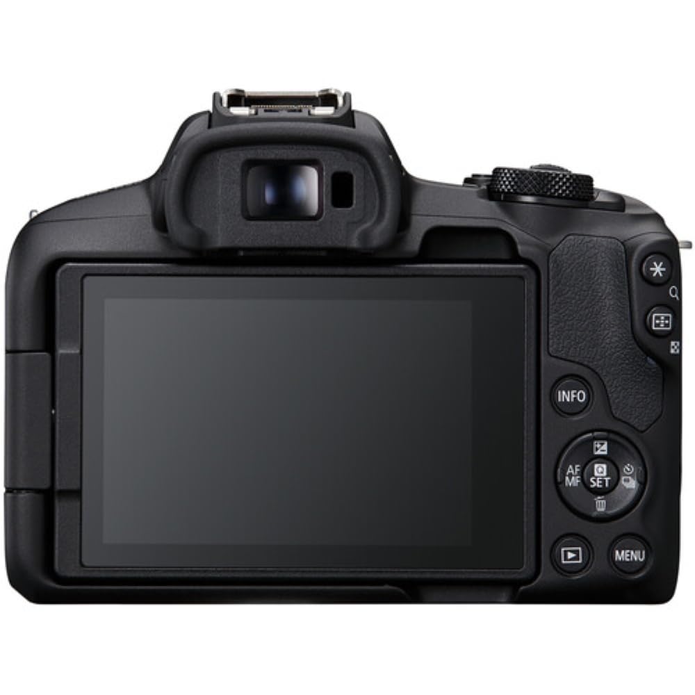 Canon EOS R50 Mirrorless Camera with 18-45mm and 55-210mm Lenses (Black) Bundle with 64GB Memory Card + Canon 200ES EOS Shoulder Bag (3 Items)