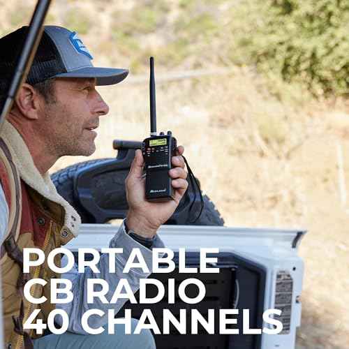 Midland 75-822 Handheld CB Radio & Mobile CB Radio ? Walkie Talkie with 40 Channels, NOAA Weather Alerts, Long Range, Compatible with CB Antennas