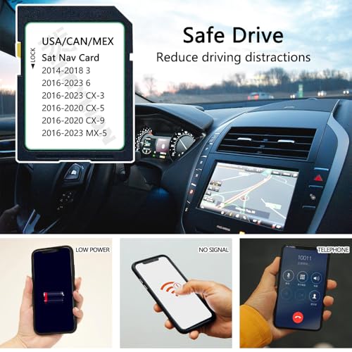 Upgraded Navigation SD Card - BHP166EZ1U, Compatible with 2016-2020 CX5 CX9, 2014-2018 3, 2016-2023 6 CX3 MX5, Latest USA/...