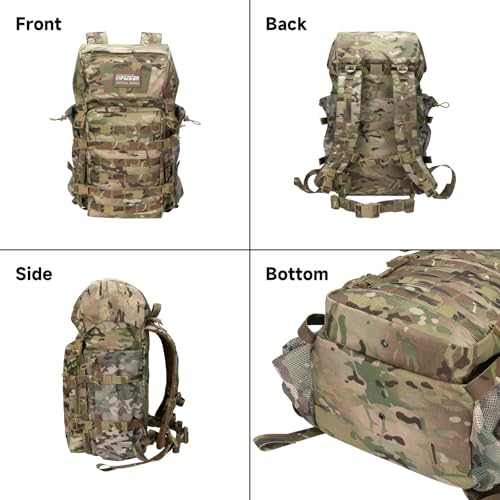 EXCELLENT ELITE SPANKER 40L Camping Hiking Backpack for Men and Women Tactical Military Backpack Large Rucksack Assault Pa...