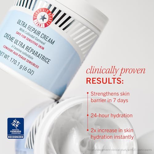 First Aid Beauty - Ultra Repair Cream, Intense Hydration Whipped Colloidal Oatmeal, Clinically Proven to Strengthen Skin B...