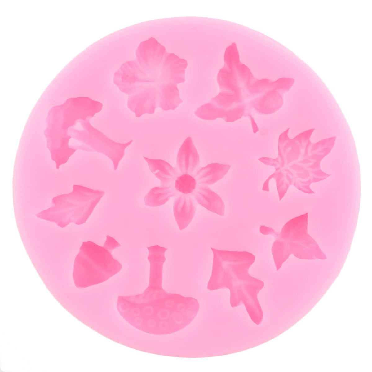Mujiang Fruit Vegetable Silicone Molds Leaf Fondant Mold For Cake Cupcake Topper Decoration Chocolate Candy Clay Gum Paste Set Of 3