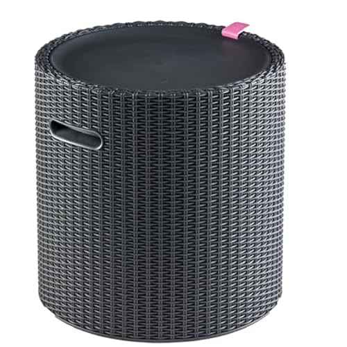 Keter Cool Side Table Cooler 3 in 1 Outdoor Patio Table and Ice Chest Storage, Ideal Hot Tub Table, Decor and Outdoor Patio Bar, Portable Bar, Graphite
