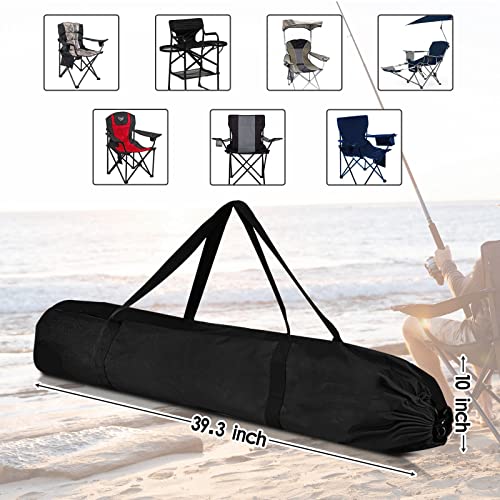 Datyiiha 2 Pack Camping Chair Replacement Bag 39.3 Inches Large Folding Chair Carry Bag Nylon Storage Tent Bag with Handle...