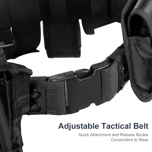 abcGoodefg Police Security Duty Belts Correctional Officers Ultility Cop Costume Belt Law Enforcement for Women Men Hunting
