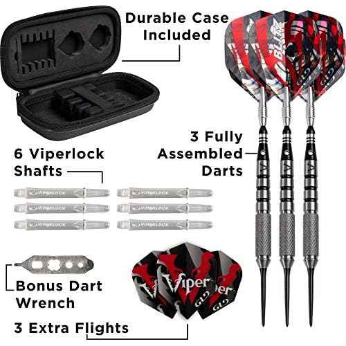 Viper Blitz 95% Tungsten Steel Tip Darts with Storage/Travel Case