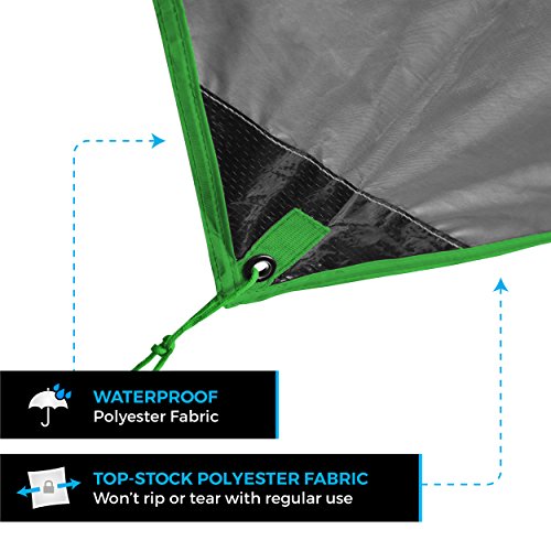 Bear Butt Hammock Rain Fly & Camping Tarp - 11 x 9 ft Ultralight Waterproof Tarp for Hammock & Tent Camping - Easy to Set Up