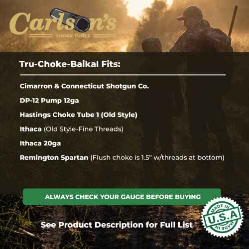 Carlsons Choke Tubes 12 Gauge for Tru-Choke | Blued Steel | Extended Turkey Choke Tube | Made in USA