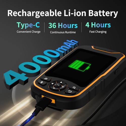 Handheld GPS for Hiking, Rugged and Waterproof Handheld GPS Navigator, 3.2" Sunlight Readable Screen, Compact Satellite Ha...