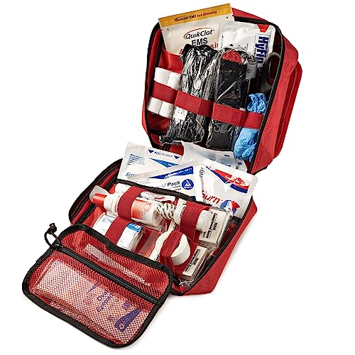 Scherber Vehicle IFAK Emergency Trauma Kit | 90+ Medical Supplies & Equipment, NAR Tourniquet & CPR Mask | Fully Stocked R...