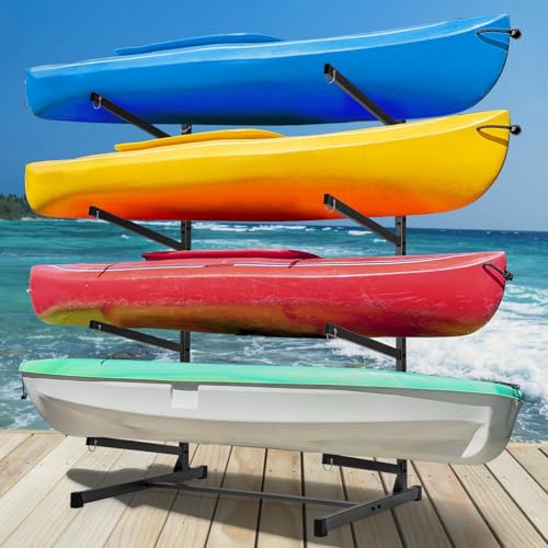 Morohope Kayak Storage Rack, Heavy Duty Kayak Racks for Garage and Outdoor Storage, Storage Rack for Kayak, Canoe, Surfboa...