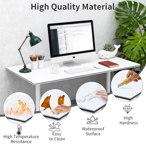 Conference Table 10.5FT Folding Office Computer Desk for Meeting Room, Conference Room Table for 8 People, Study Writing P...