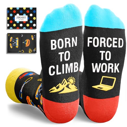Zmart Funny Socks for Men Women - Outdoorsman Gifts for Surfer Camper Golfing Fishing Lovers