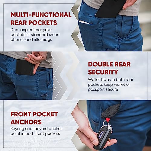 Vertx Delta LT 8 Inch Mens Tactical Shorts with Pockets, Lightweight Stretch Casual Tactical Operations Gear, Athletic-Fit