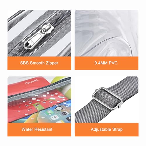 MAY TREE Clear Bag for Stadium Events Clear Messenger Bag Suitable for Concert Outfits and Sports Events