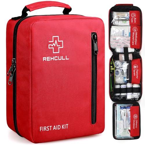 First Aid Kit for Home, Premium 410 Piece Well-Organized Large Medical Kits Survival for Travel Camping Hiking, Premium Wa...