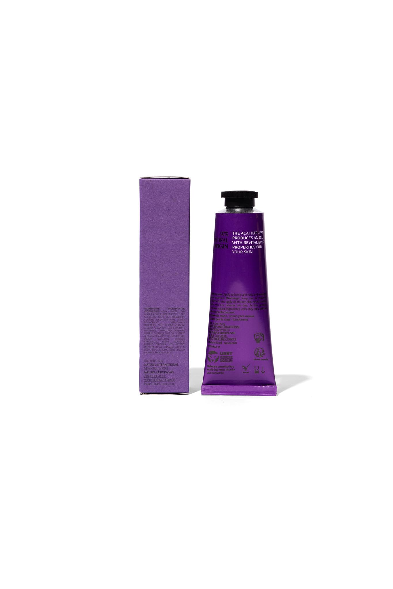 natura - Ekos Aa   Hand Cream - Anti-Dullness Hand Balm - Recharge the Skin - Fast Absorption - Skin Moisturizer - Vegan Skin Ca