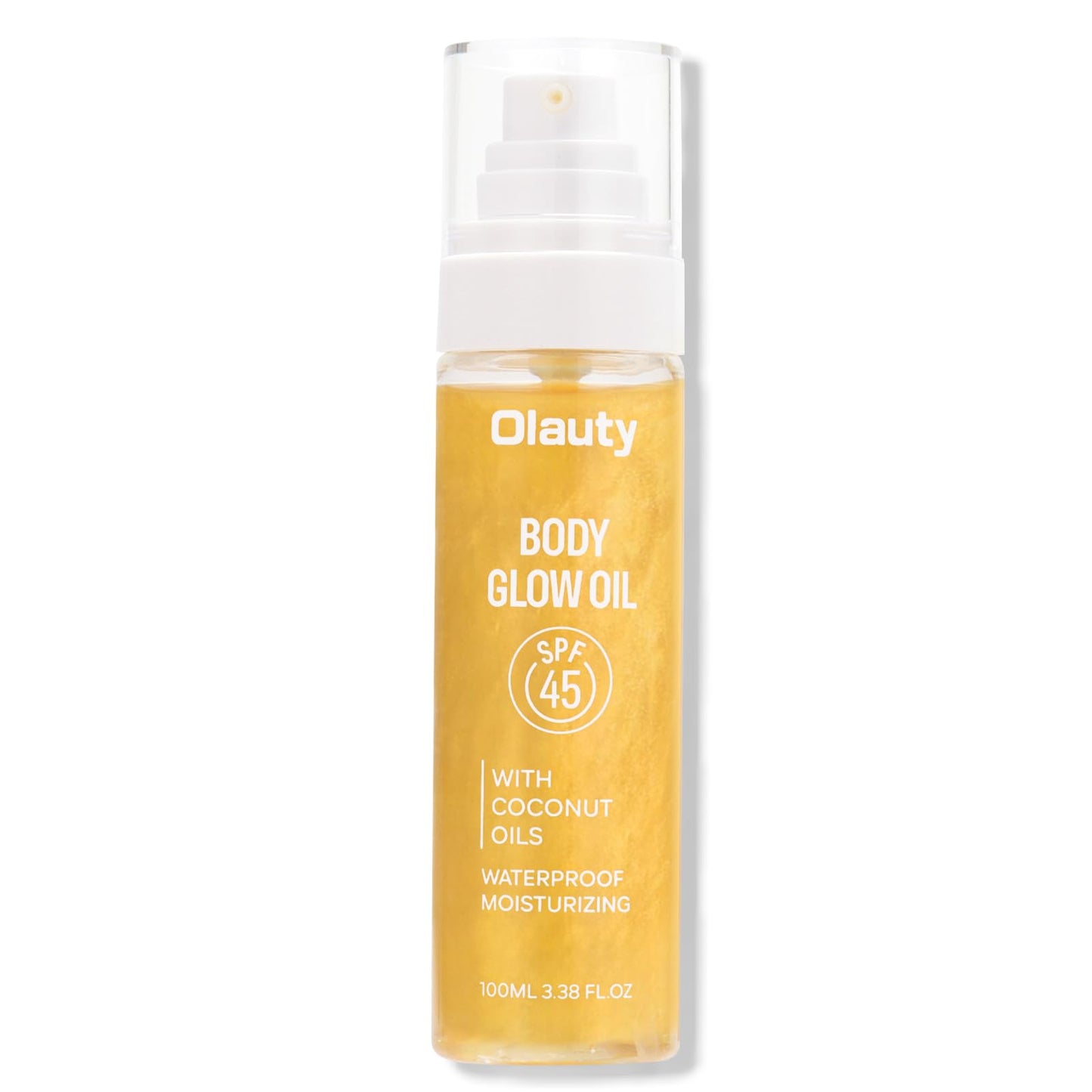 Sunscreen Body Oil,SPF 45,Sun Shield Sheer Body Glow Oil,Lightweight Soft Glowing Lotion,Moisturizing Coconut Oils,Waterproof No