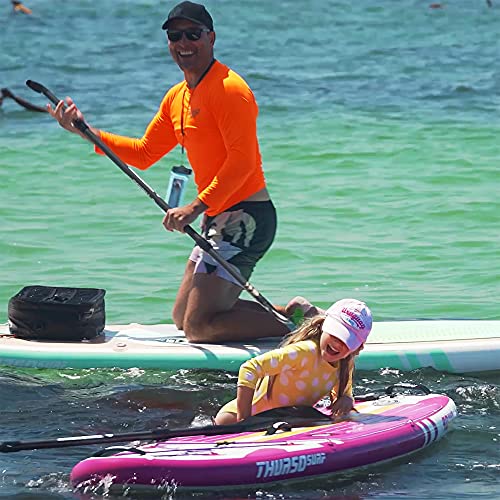 THURSO SURF Prodigy Junior Kids Inflatable SUP Stand Up Paddle Board 7'6 x 30'' x 4'' Two Layer Includes Adjustable Carbon...