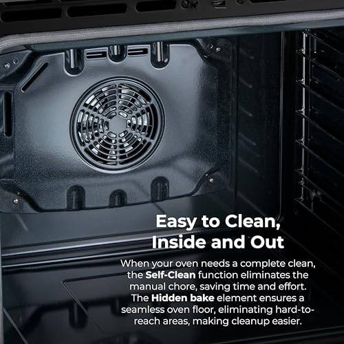 Kenmore 5.6 cu. ft. Front Control Electric Range Oven with 5 Elements - True Convection, Air Fry, Self Clean Oven, Tempera...