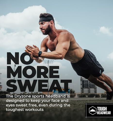 Tough Headwear Tough Outfitters Headband for Men - Mens Headbands - Working Out Sports Performance Head Bands - Athletic C...