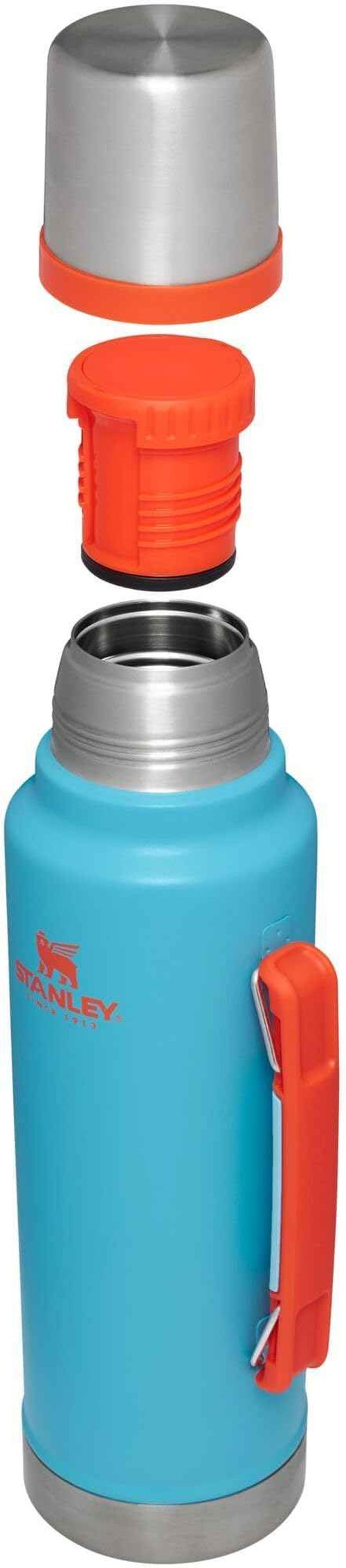 Stanley Classic Legendary Vacuum Bottle 1.5 qt | Wide Mouth with Leakproof Cup Lid | Keep Drinks Hot or Cold | Packable for Travel | Insulated Stainless Steel Thermal Bottle | BPA-Free | Pool