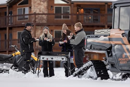 Camp Chef Tahoe Triple Burner Stove - Removable Legs, 30K BTU Burners and 16-inch Accessory Compatible