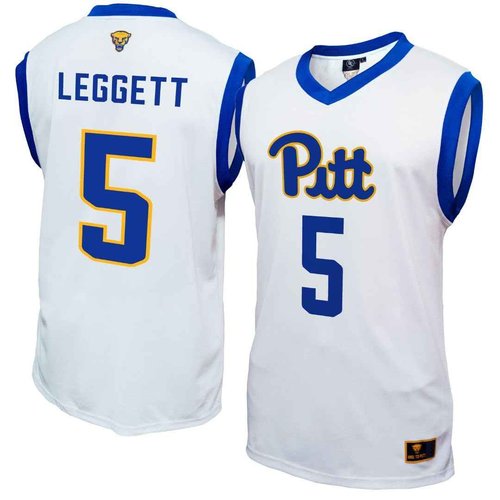 Genuine Collective Ishmael Leggett Pittsburgh Panthers Basketball Jersey, White