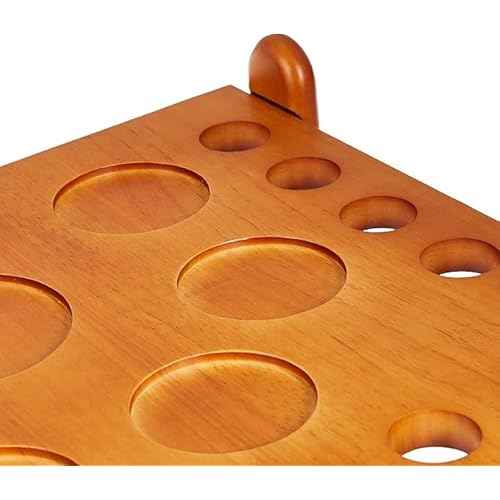 Viper by GLD Products Hardwood Corner Floor Billiard/Pool Cue Rack, Holds 10 Cues, Oak Finish, 26.25" L x 15.50" W x 15.50" H