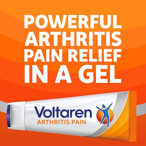 Voltaren Arthritis Pain Relief Gel, Diclofenac Sodium, 1% (NSAID), Clinically Proven Powerful Pain Reliever with Easy Open Flip Top Cap, No Prescription Needed, 5.3oz