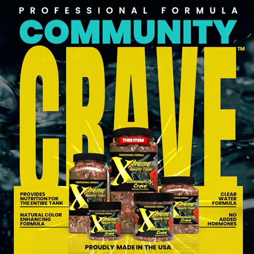 Xtreme Community Crave Flake - Krill & Spirulina Blend for Vibrant Colors, Immune Support and Digestive Health, Tropical &...
