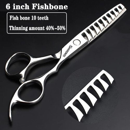 Barber hair scissors, Axemoore professional haircut Cutting Scissors/Shears set- 6", made of Japanese stainless steel, especially (6in- 3pc-A)