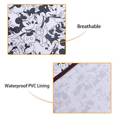 Finex Mickey Minnie Picnic Blanket Mat for Camping Hiking Outdoor Concert Travel Large Foldable Portable Reusable Black & ...