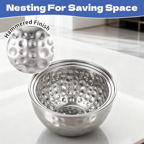 3 Pack Ice Bucket 4.6/6/7.5L Stainless Steel Beverage Tub with 2 Scoop Leak-Proof Wine Bucket Large Metal Ice Buckets for ...