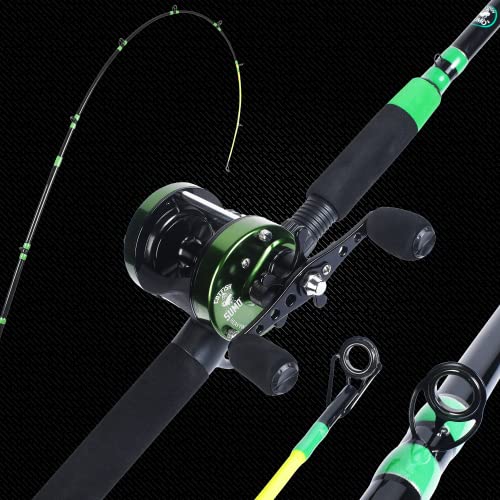 Championship Catfish Rod: 2 Piece, Medium Heavy Chop Stick, Sensitive Tip for Detecting Bites, Heavy Backbone for Hauling ...