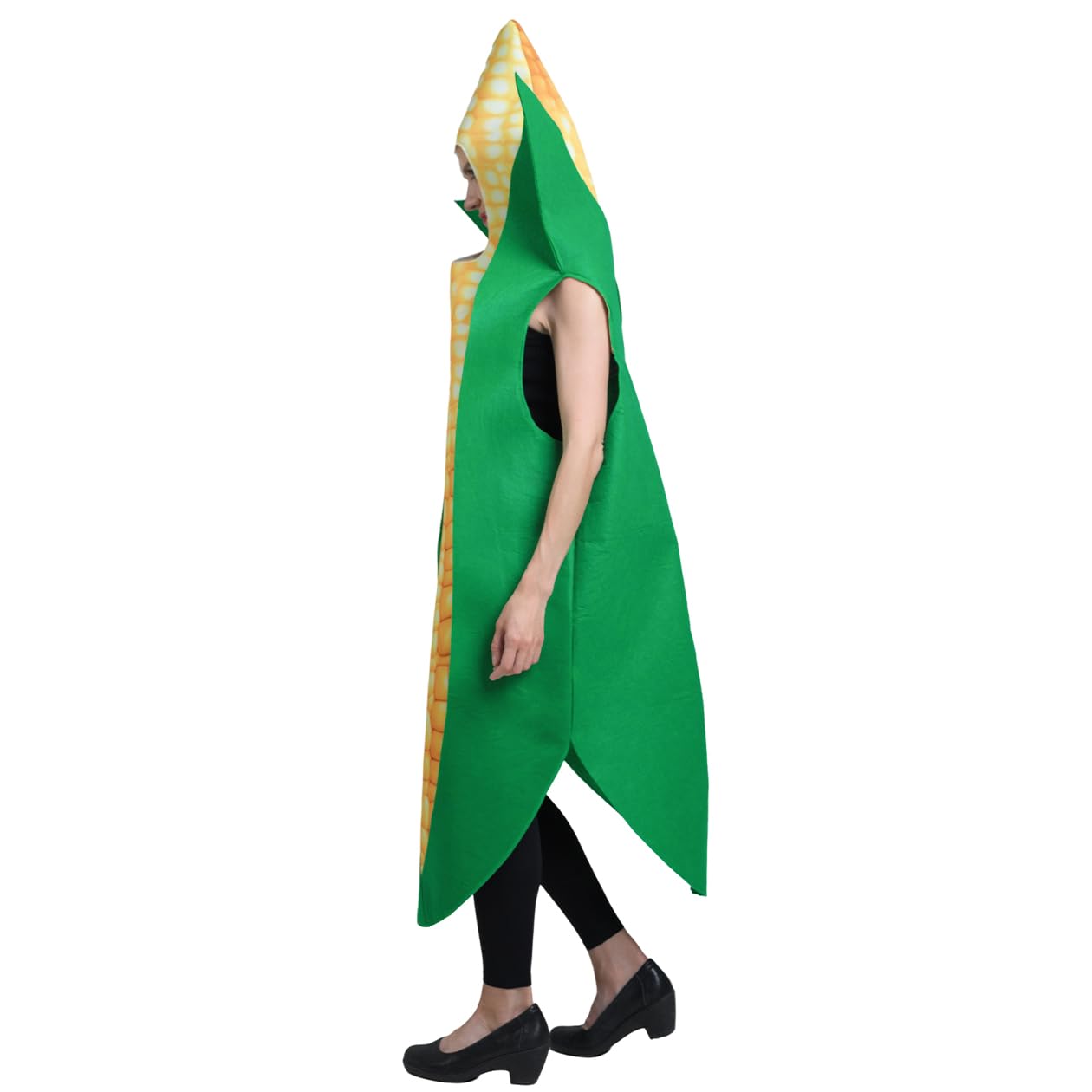 DSplay Unisex Adult Corn Costume Cosplay Fun Food Crops Corn Tunic Cosplay Halloween Costumes Adults