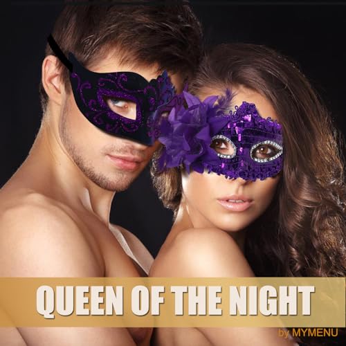MYMENU Masquerade Mask for Women Couple Masquerade Mask for Men Shiny Venetian Mask Halloween Mask for Party Prom