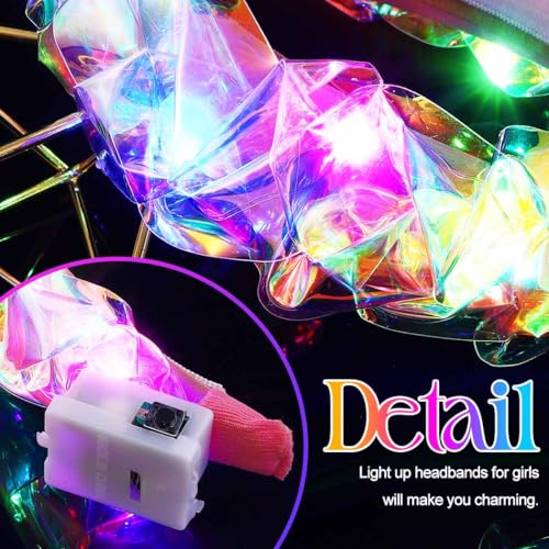 Kilshye Light Up Headbands LED Headpiece Rave Hair Accessories