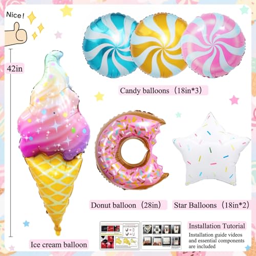 Daidle 1st Birthday Decorations for Girl, 128pcs Sweet One Birthday Party Decorations, Balloon Boxes, Party Backdrop, Phot...
