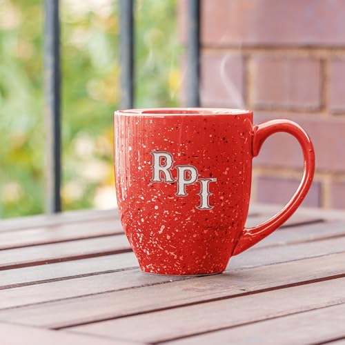 Rico Industries NCAA 16 oz Team Color Laser Engraved Speckled Ceramic Coffee Mug (P, Q & R Schools)