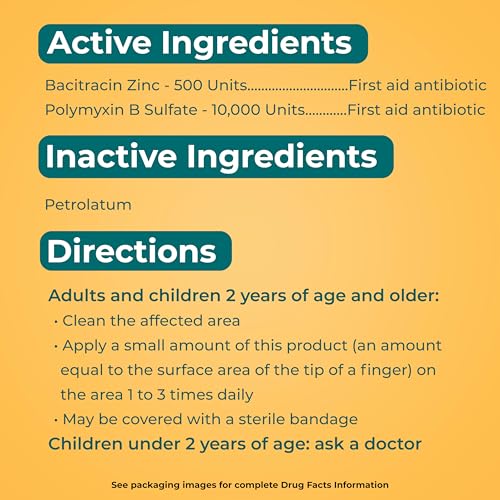 Neosporin Simply Formula 3-Ingredient First Aid Antibiotic Ointment and Wound Care Treatment with Bacitracin Zinc and Poly...
