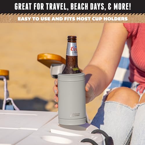 DUALIE 3 in 1 Insulated Can Cooler - 15+ Colors - Universal Size for 12 oz Cans, Slim Cans, and Bottles